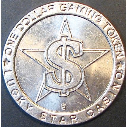 Lucky Star. $1 Casino Token. Black Hawk, CO. J84.