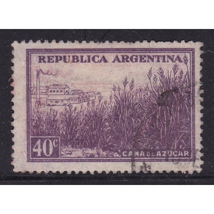 Argentina 1936 Sugar Cane and Factory 40c Fine Used SG 658 VGC