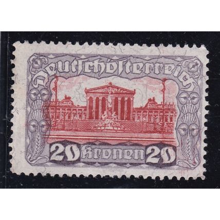 Austria 1919 Parliament Building 20k Mint Hung SG 363 VGC