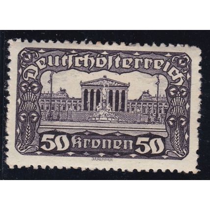 Austria 1919 Parliament Building 50k Mint Hung SG 364 VGC