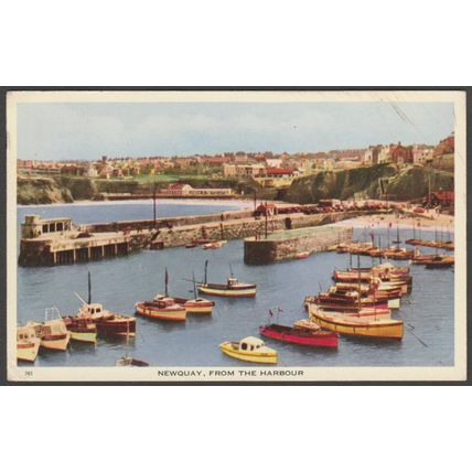 Newquay, from the Harbour, Cornwall, 1955 - Postcard
