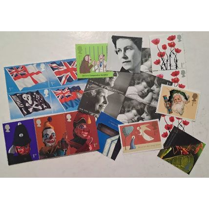 50 UK United Kingdom Postage Valid 1st Class Stamps With Gum Face Value £85.00