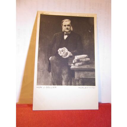 T. H. HUXLEY painted by Hon. John Collier unused vintage postcard art =