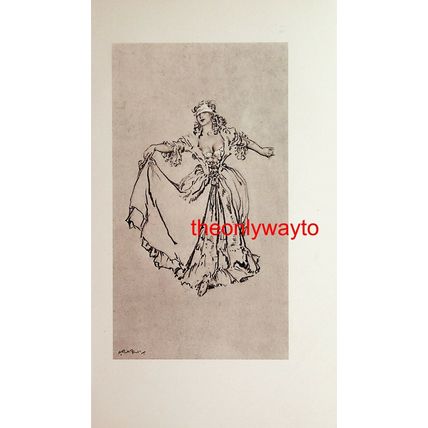 Blind Mans Buff, Madame Du Barry, Book Illustration (Print), 1956