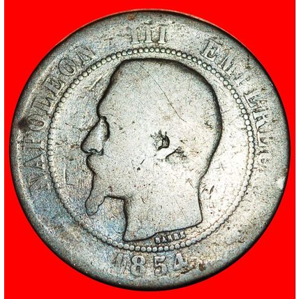 NAPOLEON III (1852-1870): FRANCE ★ 10 CENTIMES 1854A! ★LOW START★NO RESERVE