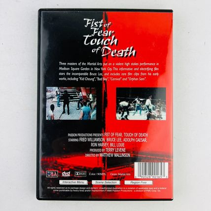 Fist of Fear, Touch of Death DVD Bruce Lee Fred Williamson Martial Arts