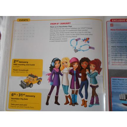 Lego Store Newsletter January 2014