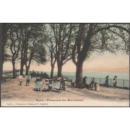 Promenade des Marronniers, Nyon, c.1905 - Charnaux Frères CPA