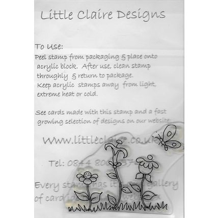 Little Claire. Floral Border Stamp. Stamping Cardmaking Scrapbooking Crafts