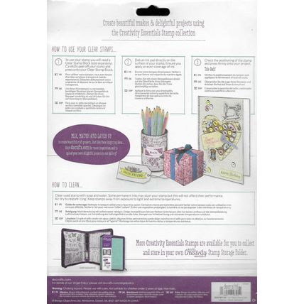 Docrafts. Floral Alphabet Stamp Set. Stamping Cardmaking Scrapbooking Crafts