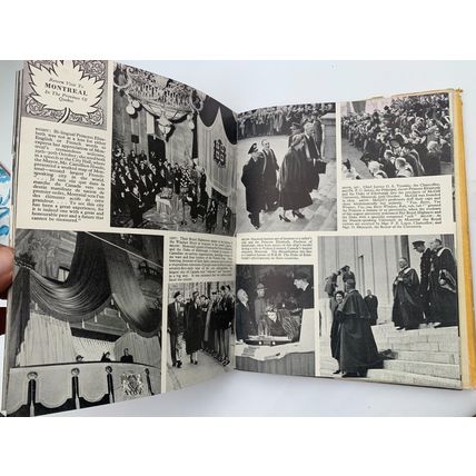 c1951 "THE ROYAL CANADIAN TOUR" QUEEN ELIZABETH II PICTORIAL HARDBACK BOOK (P3)