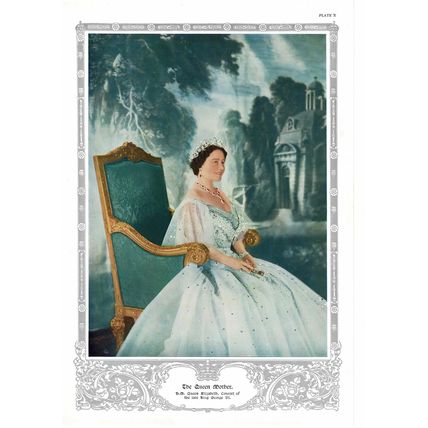 The Queen Mother, Grandmother Of King Charles III, Book Illustration (Print)