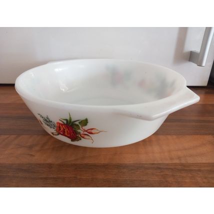 Vintage JAJ Pyrex Tuscany Market Garden Casserole Dish 505 1970's 19cm Round