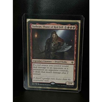 Torbran, Thane of Red Fell Throne of Eldraine Magic: the Gathering Trading Card