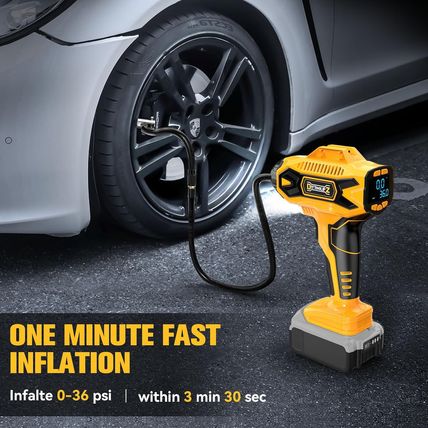 Cordless Tire Inflator Air Compressor for Dewalt 20V Max Battery, 160PSI Portabl