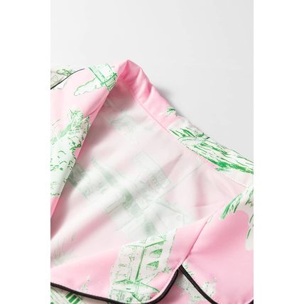 Pink Holiday Resort Short 2pcs Pajama Set