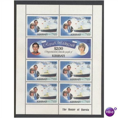 1981 Royal Wedding Sheetlet 153 x 6 and 154.Unmounted Mint.Oct11