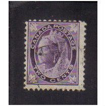 1897 canada victoria 2c f/u sg144