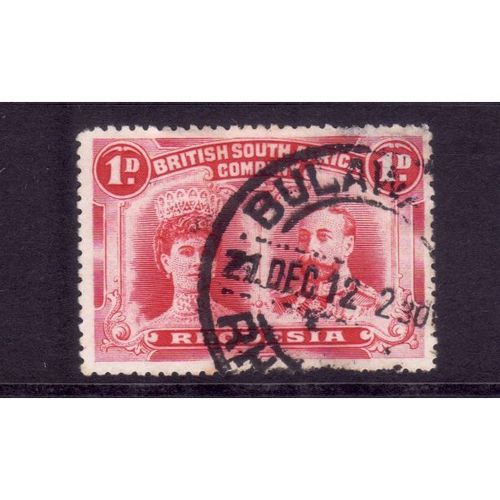 RHODESIA 1910 SG 125 1d ROSE RED FINE USED