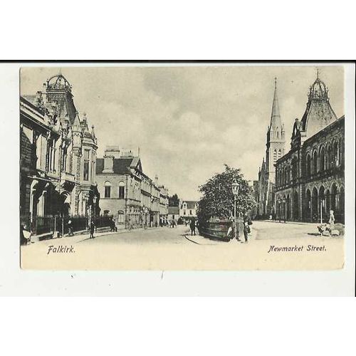 Stirlingshire FALKIRK Newmarket Street Postcard by Wrench