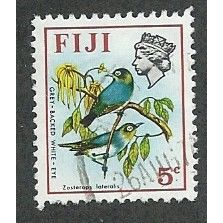 FIJ 1971 5c BIRDS AND FLOWERS' FINE USED (EBID48-134)