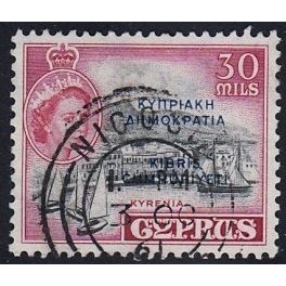 Cyprus, 1960 30m ERII, SG 195 (Scott #190), used