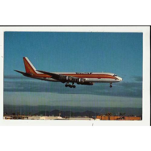 Aviation KALITTA DC-8-51F Postcard by Mary Jayne (MJ903)