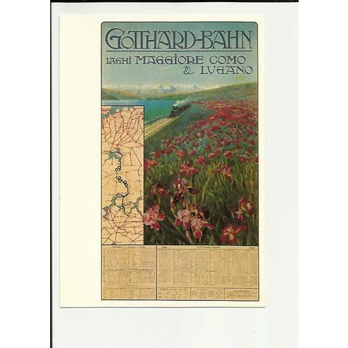 Advertising GOTTHARD BAHN Postcard by Photoglob (1326)