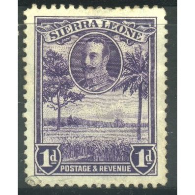 Sierra Leone 1932 - SG156 - 1d violet - Rice Field - KGV - used​