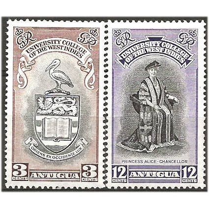 Antigua 1951 BWI Universities Set SG118-119 Mounted Mint .. .