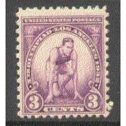 718 3c Runner Average Plus MNH Q0348