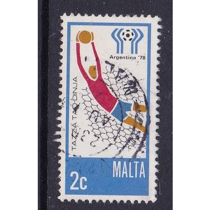 MALTA 1978 WORLD CUP FOOTBALL 2c USED SG601