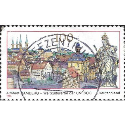 GERMANY, UNESCO, Old Town Bamberg, violet 1996, 100pf