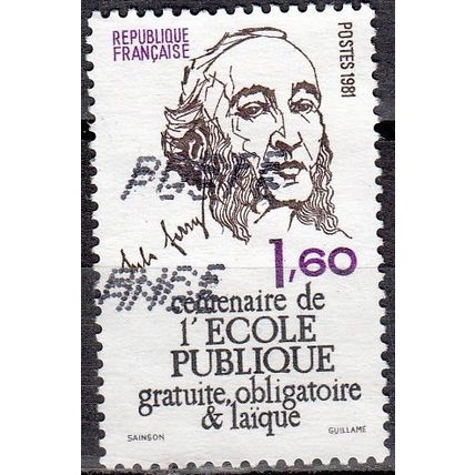 France 1981 Michel 2284 O Cote (2008) 0.60 € 100 Ans Ecole publique Jules Ferry