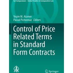 Control of Price Related Terms in Standard Form Contracts - Various Authors