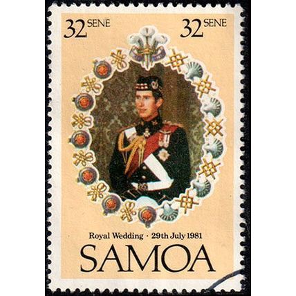 Samoa 1981 Royal Wedding 32s Used Stamp
