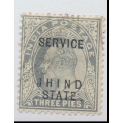 Jind (India Convention State) Stamp Scott #O16, Used