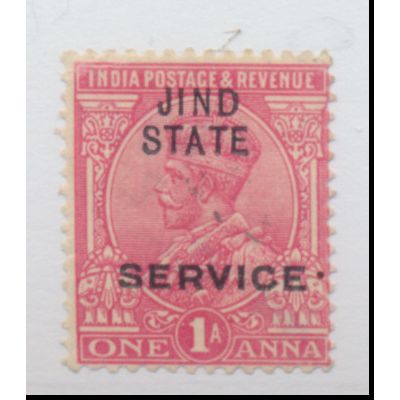 Jind (India Convention State) Stamp Scott #O27, Used