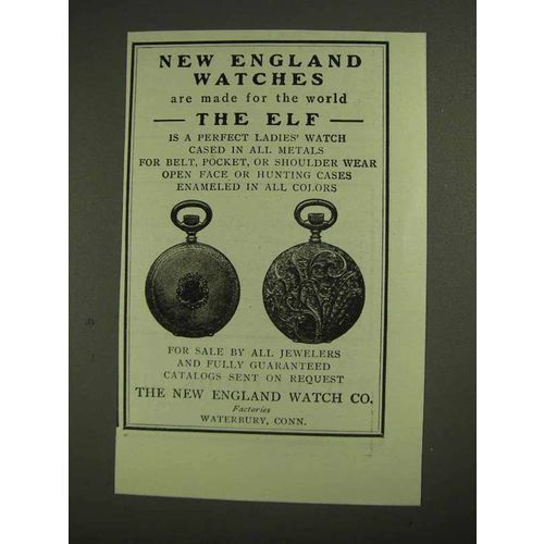 1903 The New England Elf Watch Ad - For the World