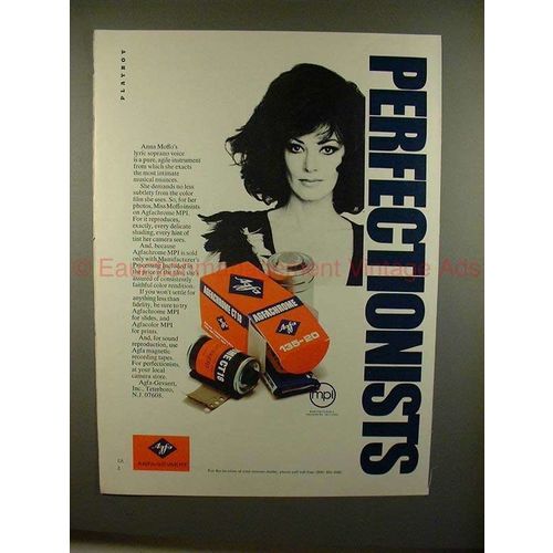 1972 Agfa Agfachrome MP1 Film Ad w/ Anna Moffo - NICE!!