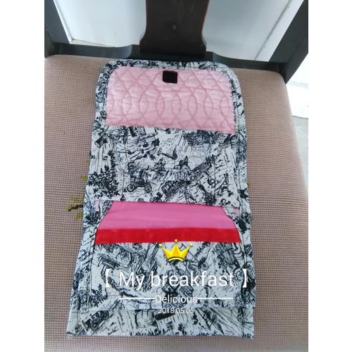 HANDMADE LADIES' WALLET ORGANIZER BLACK/WHITE