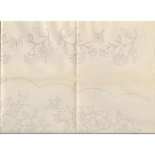 Aunt Martha’s Hot Iron Transfers 3861 Floral Accents Pillow Cases Uncut