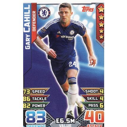 Match Attax 2015/2016 59 Gary Cahill Chelsea