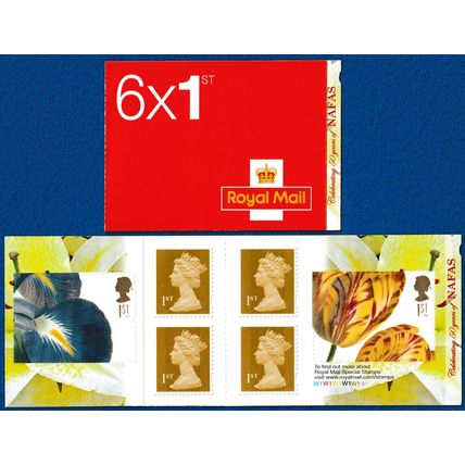 GB 2009 PM18 CYLINDER - NAFAS - Flowers - Self Adhesive Booklet