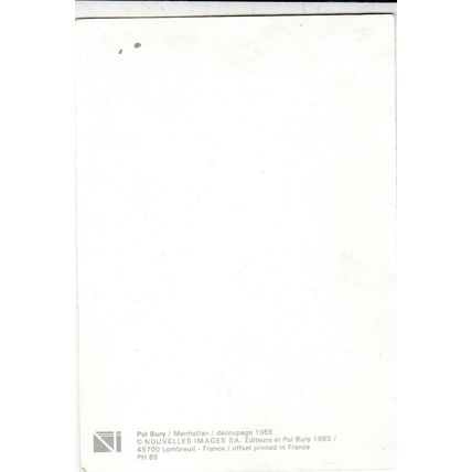Pol Berry Manhattan Postcard unused crease