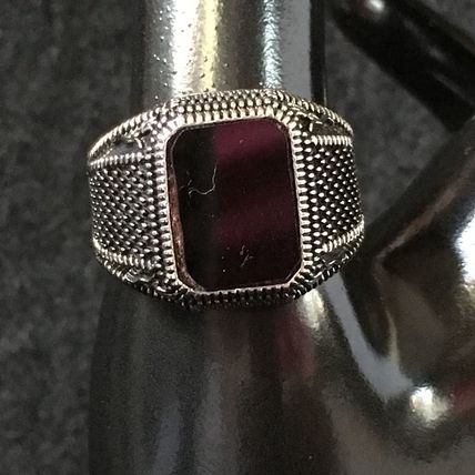 Ring Men’s Natural Black Simulated Onyx Square #289 USA Seller