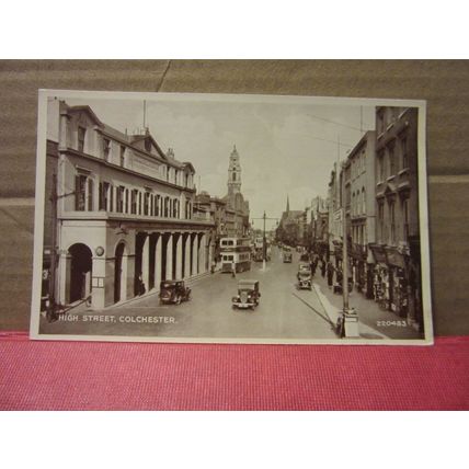 HIGH STREET, COLCHESTER, ESSEX , unused vintage postcard =