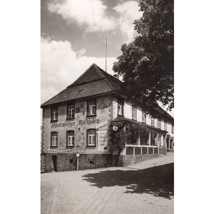Hotel Schwalenberger Malkasten Germany RPC Real Photo Postcard