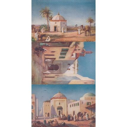 Morocco A Moorish Sainthouse 7428 Tucks Oilette Antique 3x Postcard s