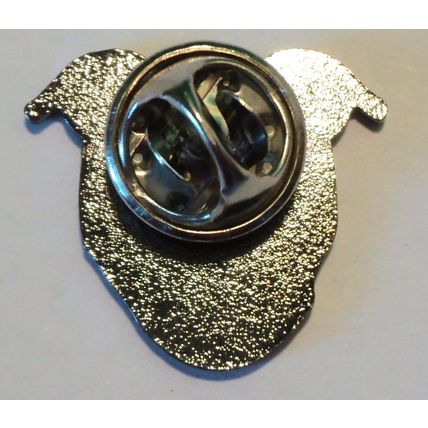 Black & White Staffordshire Bull Terrier Dog Metal Enamel Staffie Pin Badge 20mm